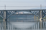 Pogled z dvoetažnega mostu