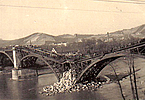 Porušen železniški most